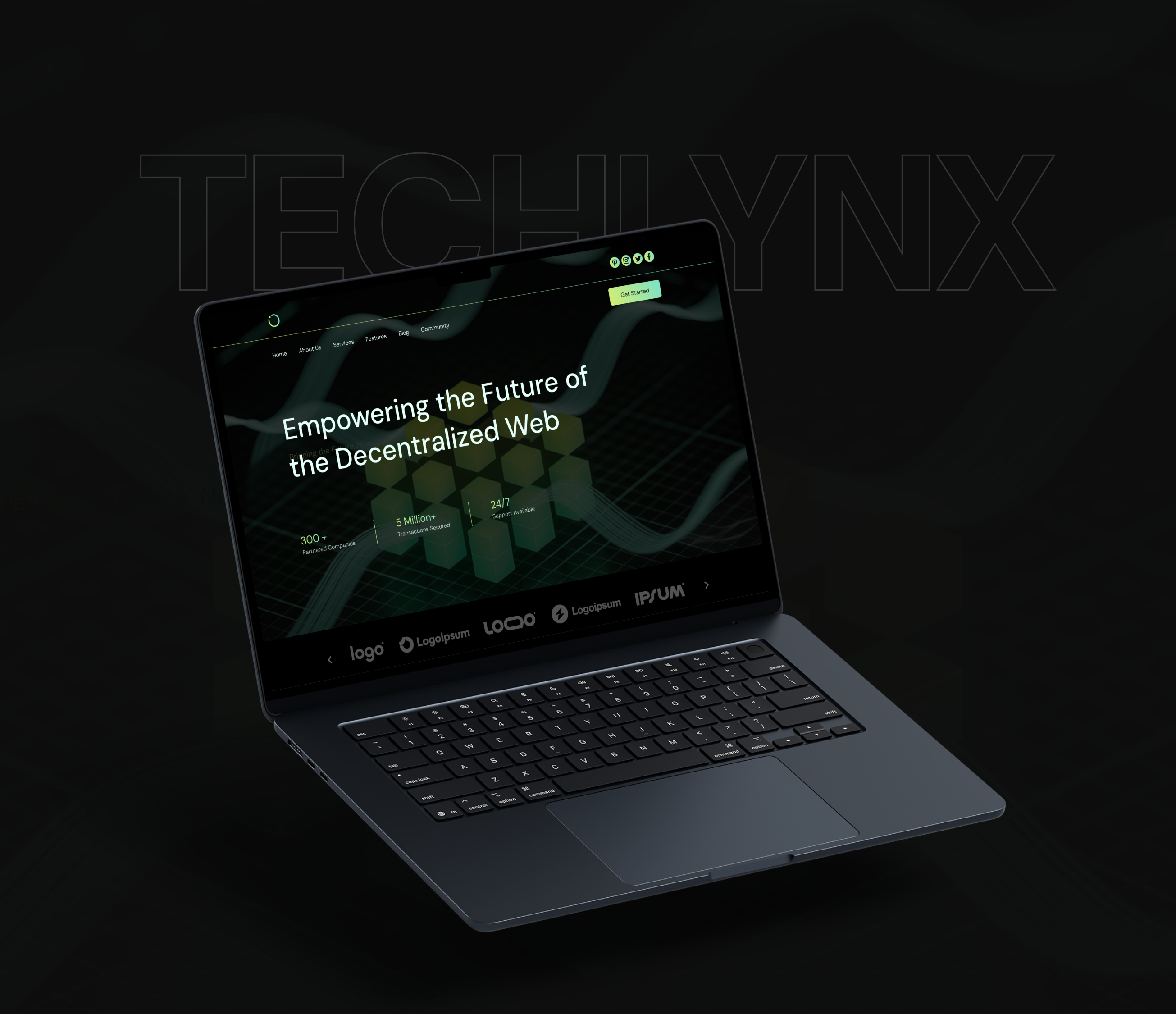 Blockchain & Decentralized Web Service Website Design